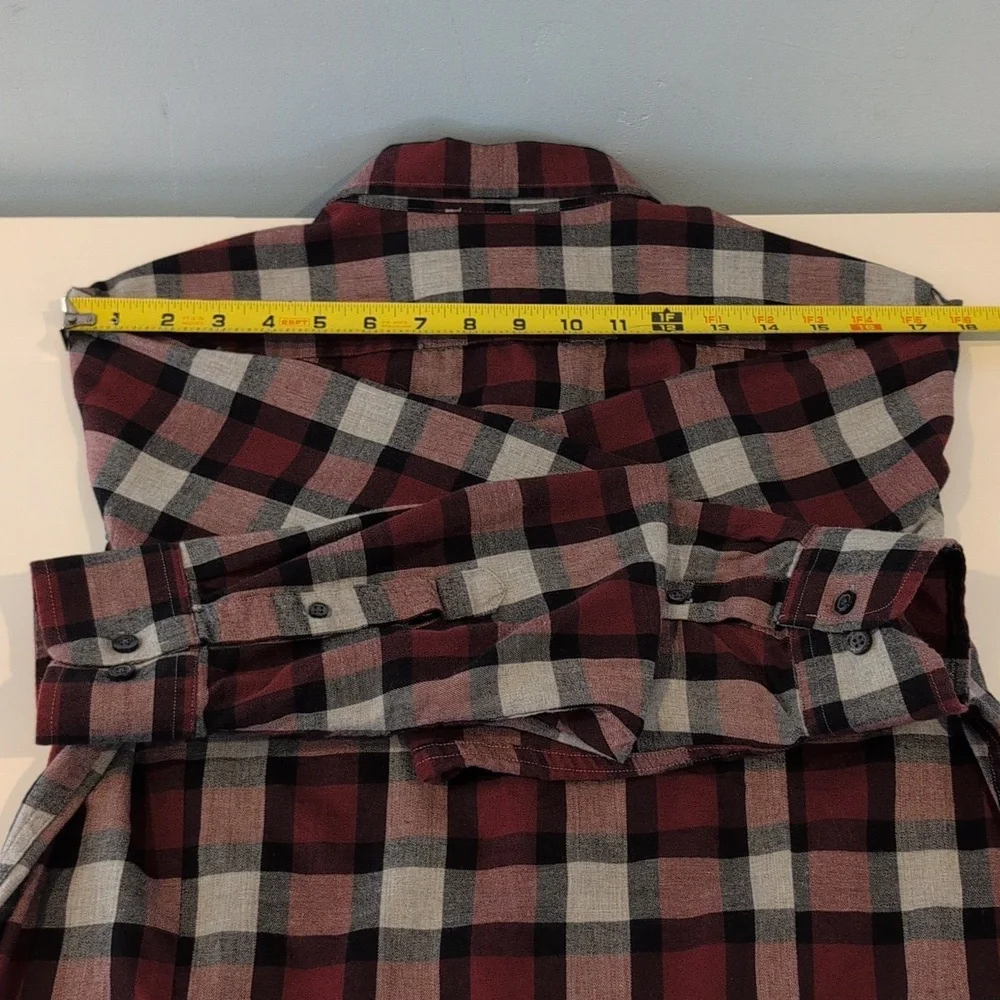 Banana Republic Men's M Slim Fit Plaid Button Down Shirt 100% Cotton